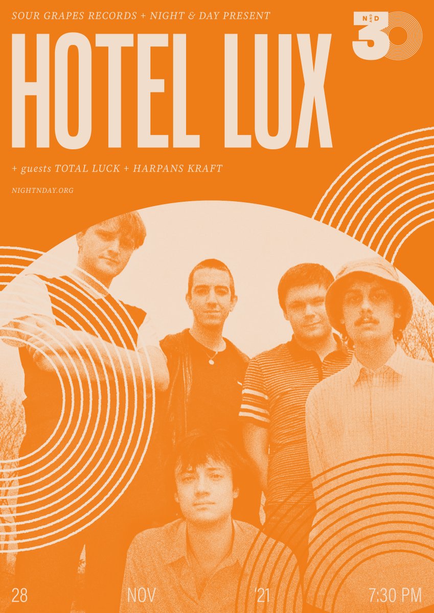 Hotel Lux, Total Luck and Harpans Kraft @ Night and Day Cafe